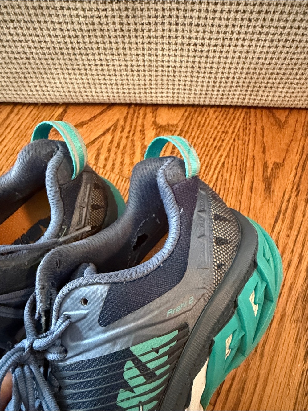 Hoka Navy and Teal Women's Running Sneakers - Picture 4 of 7
